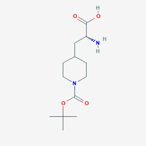 molecular formula C13H24N2O4 B3392652 (R)-1-Boc-4-(2-Amino-2-carboxy-ethyl)piperidine CAS No. 1217644-86-4