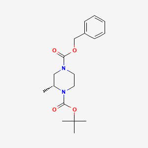 molecular formula C18H26N2O4 B3392658 (R)-4-Benzyl 1-Boc-2-methylpiperazine-4-carboxylate CAS No. 1217684-73-5