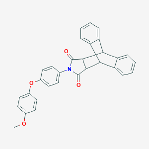 17-[4-(4-Methoxyphenoxy)phenyl]-17-azapentacyclo[6.6.5.02,7.09,14.015,19]nonadeca-2,4,6,9,11,13-hexaene-16,18-dione