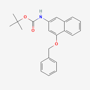 molecular formula C22H23NO3 B3392682 tert-Butyl (4-(benzyloxy)naphthalen-2-yl)carbamate CAS No. 122745-36-2