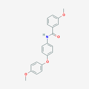 molecular formula C21H19NO4 B339272 3-methoxy-N-[4-(4-methoxyphenoxy)phenyl]benzamide 