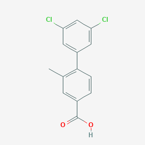 molecular formula C14H10Cl2O2 B3392729 4-(3,5-Dichlorophenyl)-3-methylbenzoic acid CAS No. 1261907-19-0