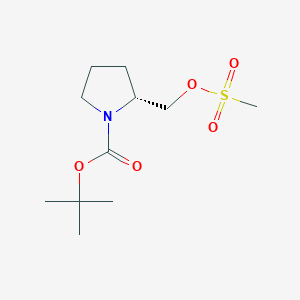 molecular formula C11H21NO5S B3392769 tert-butyl (2R)-2-[(methanesulfonyloxy)methyl]pyrrolidine-1-carboxylate CAS No. 132482-10-1