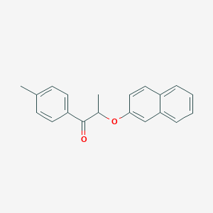 molecular formula C20H18O2 B339278 1-(4-Methylphenyl)-2-(2-naphthyloxy)-1-propanone 