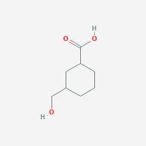 molecular formula C8H14O3 B3392780 3-(Hydroxymethyl)cyclohexanecarboxylic acid CAS No. 13380-83-1