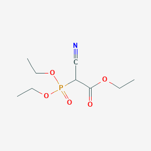 molecular formula C9H16NO5P B3392783 Ethyl 2-Cyano-2-(diethoxyphosphoryl)acetate CAS No. 13504-83-1