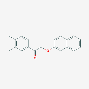 molecular formula C20H18O2 B339280 1-(3,4-Dimethylphenyl)-2-(2-naphthyloxy)ethanone 