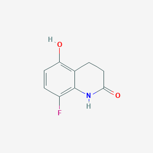 molecular formula C9H8FNO2 B3392817 8-Fluoro-5-hydroxy-1,2,3,4-tetrahydroquinolin-2-one CAS No. 1388025-60-2