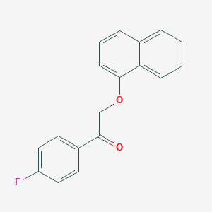 molecular formula C18H13FO2 B339283 1-(4-Fluorophenyl)-2-(naphthalen-1-yloxy)ethanone 