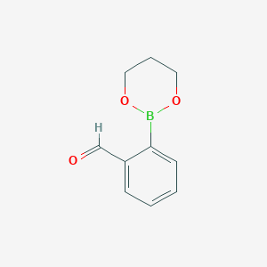 molecular formula C10H11BO3 B3392834 2-(1,3,2-Dioxaborinan-2-yl)benzaldehyde CAS No. 141522-25-0