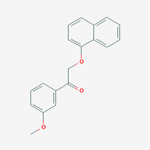 molecular formula C19H16O3 B339284 1-(3-Methoxyphenyl)-2-(1-naphthyloxy)ethanone 
