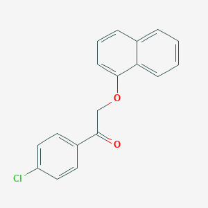 molecular formula C18H13ClO2 B339286 1-(4-Chlorophenyl)-2-(naphthalen-1-yloxy)ethanone 