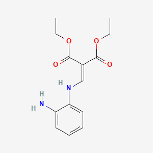 molecular formula C14H18N2O4 B3392864 Diethyl 2-[(2-aminoanilino)methylene]malonate CAS No. 14525-98-5