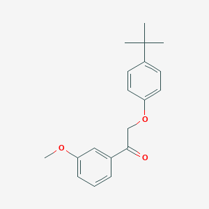 molecular formula C19H22O3 B339289 2-(4-Tert-butylphenoxy)-1-(3-methoxyphenyl)ethanone 