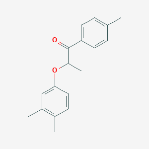 molecular formula C18H20O2 B339290 2-(3,4-Dimethylphenoxy)-1-(4-methylphenyl)propan-1-one 