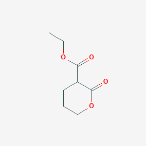molecular formula C8H12O4 B3392906 ethyl 3,4,5,6-tetrahydro-2-oxo-2H-pyran-3-carboxylate CAS No. 150013-91-5