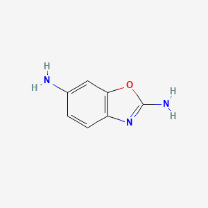 molecular formula C7H7N3O B3392907 2,6-Diaminobenzoxazole CAS No. 1503293-58-0