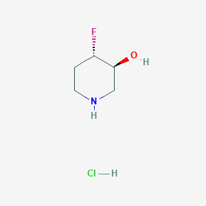 molecular formula C5H11ClFNO B3392918 (3R,4R)-rel-4-Fluoro-3-piperidinol hydrochloride CAS No. 1523530-61-1
