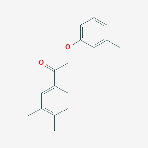 molecular formula C18H20O2 B339293 2-(2,3-Dimethylphenoxy)-1-(3,4-dimethylphenyl)ethanone 