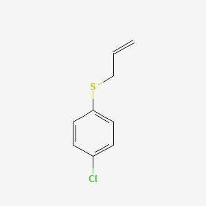 molecular formula C9H9ClS B3392943 1-Chloro-4-[(2-propenyl)thio]benzene CAS No. 15446-14-7
