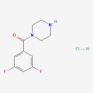 molecular formula C11H13ClF2N2O B3392959 1-(3,5-Difluorobenzoyl)piperazine hydrochloride CAS No. 1580741-84-9