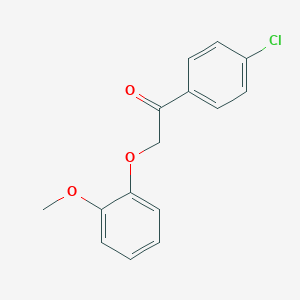 molecular formula C15H13ClO3 B339296 1-(4-Chlorophenyl)-2-(2-methoxyphenoxy)ethanone 