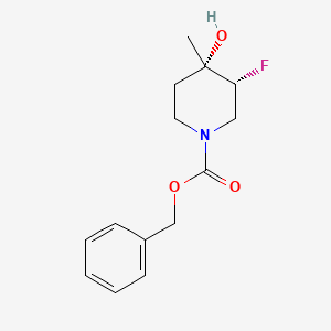 molecular formula C14H18FNO3 B3392966 trans-Benzyl 3-fluoro-4-hydroxy-4-methylpiperidine-1-carboxylate CAS No. 1612176-01-8