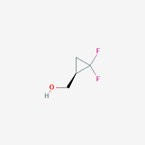 molecular formula C4H6F2O B3392977 [(1R)-2,2-difluorocyclopropyl]methanol CAS No. 1631747-24-4