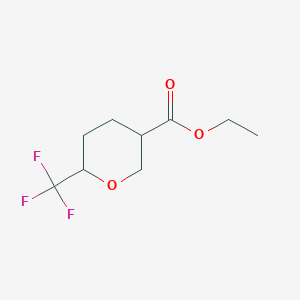 molecular formula C9H13F3O3 B3392987 Ethyl 6-(trifluoromethyl)oxane-3-carboxylate CAS No. 1637310-75-8