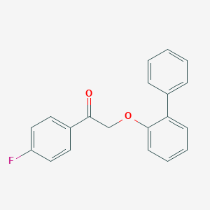 molecular formula C20H15FO2 B339299 2-(Biphenyl-2-yloxy)-1-(4-fluorophenyl)ethanone 