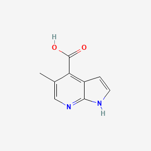 molecular formula C9H8N2O2 B3392991 5-methyl-1H-pyrrolo[2,3-b]pyridine-4-carboxylic acid CAS No. 1638767-87-9