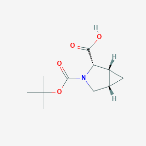 molecular formula C11H17NO4 B3392998 (1R,2S,5S)-rel-3-[(tert-butoxy)carbonyl]-3-azabicyclo[3.1.0]hexane-2-carboxylic acid CAS No. 167611-99-6