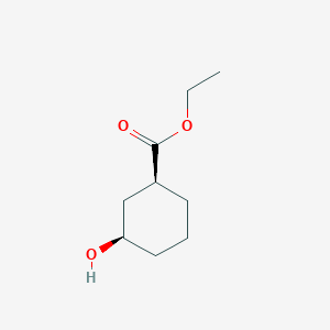 molecular formula C9H16O3 B3393004 ethyl (1S,3R)-3-hydroxycyclohexanecarboxylate CAS No. 1680213-12-0