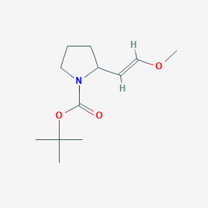molecular formula C12H21NO3 B3393006 tert-butyl 2-[(E)-2-methoxyethenyl]pyrrolidine-1-carboxylate CAS No. 170491-64-2