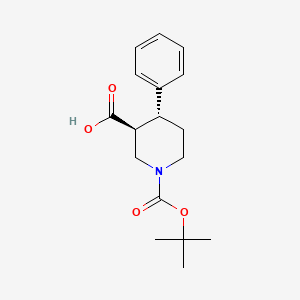 molecular formula C17H23NO4 B3393013 (3S,4R)-1-(tert-Butoxycarbonyl)-4-phenylpiperidine-3-carboxylic acid CAS No. 170838-49-0