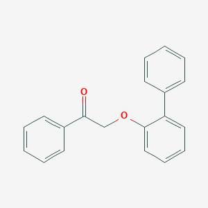 molecular formula C20H16O2 B339302 2-(2-Biphenylyloxy)-1-phenylethanone 