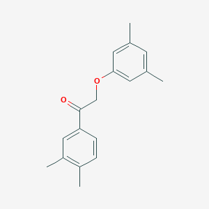 molecular formula C18H20O2 B339305 2-(3,5-Dimethylphenoxy)-1-(3,4-dimethylphenyl)ethanone 