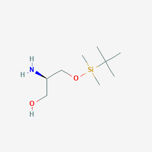 molecular formula C9H23NO2Si B3393058 (R)-2-Amino-3-[(tert-butyldimethylsilyl)oxy]-1-propanol CAS No. 176504-16-8