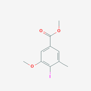 molecular formula C10H11IO3 B3393066 Methyl 4-Iodo-3-methoxy-5-methylbenzoate CAS No. 1820674-64-3