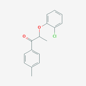 molecular formula C16H15ClO2 B339309 2-(2-Chlorophenoxy)-1-(4-methylphenyl)propan-1-one 