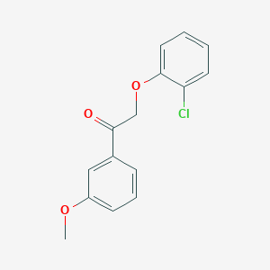molecular formula C15H13ClO3 B339311 2-(2-Chlorophenoxy)-1-(3-methoxyphenyl)ethanone 