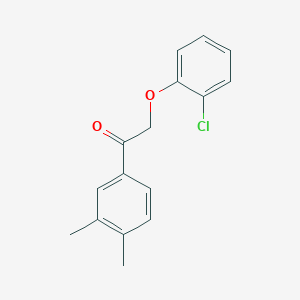 molecular formula C16H15ClO2 B339312 2-(2-Chlorophenoxy)-1-(3,4-dimethylphenyl)ethanone 