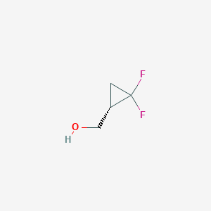 molecular formula C4H6F2O B3393122 [(1S)-2,2-二氟环丙基]甲醇 CAS No. 1887036-19-2