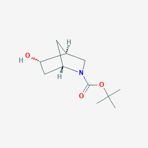 molecular formula C11H19NO3 B3393134 Tert-butyl (1S,4S,5S)-5-hydroxy-2-azabicyclo[2.2.1]heptane-2-carboxylate CAS No. 1931912-08-1