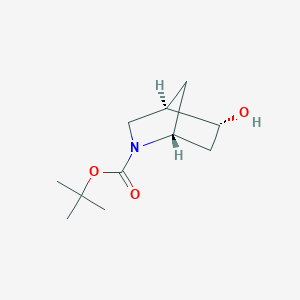 molecular formula C11H19NO3 B3393149 (1R,4R,5R)-tert-Butyl 5-hydroxy-2-azabicyclo[2.2.1]heptane-2-carboxylate CAS No. 1932123-56-2