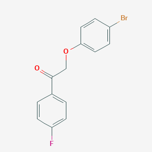 molecular formula C14H10BrFO2 B339317 2-(4-Bromophenoxy)-1-(4-fluorophenyl)ethanone 