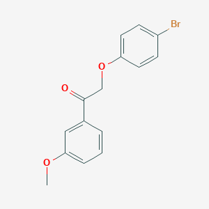molecular formula C15H13BrO3 B339318 2-(4-Bromophenoxy)-1-(3-methoxyphenyl)ethanone 
