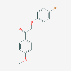 molecular formula C15H13BrO3 B339319 2-(4-Bromophenoxy)-1-(4-methoxyphenyl)ethanone 