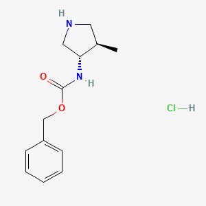 molecular formula C13H19ClN2O2 B3393206 trans-Benzyl (4-methylpyrrolidin-3-YL)carbamate hcl CAS No. 2008714-49-4