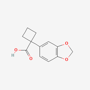 molecular formula C12H12O4 B3393212 1-(1,3-Benzodioxol-5-yl)cyclobutanecarboxylic Acid CAS No. 202737-28-8